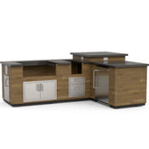 L-Shaped Reclaimed Wood Island Bundle